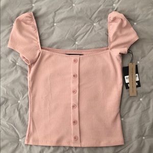Reformation Lulu top in Blush